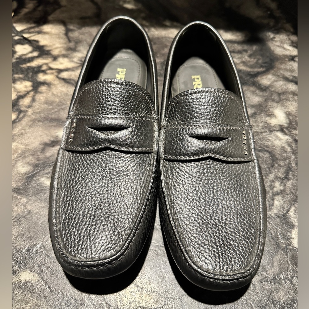 Prada leather driver Loafer